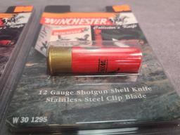 3 WINCHESTER 12 GAU SHOTGUN SHELL KNIFE