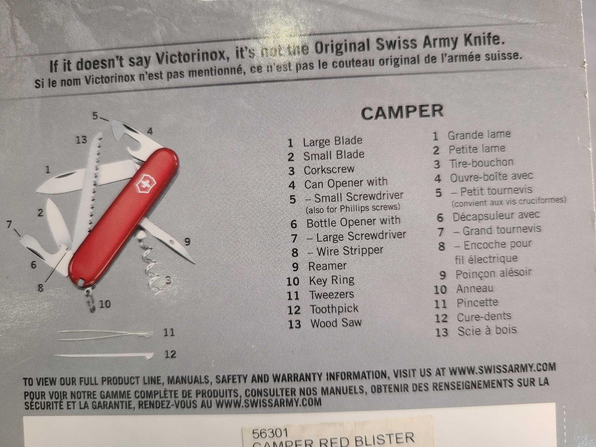 VICTORINOX SWISS ARMY KNIFE CAMPER