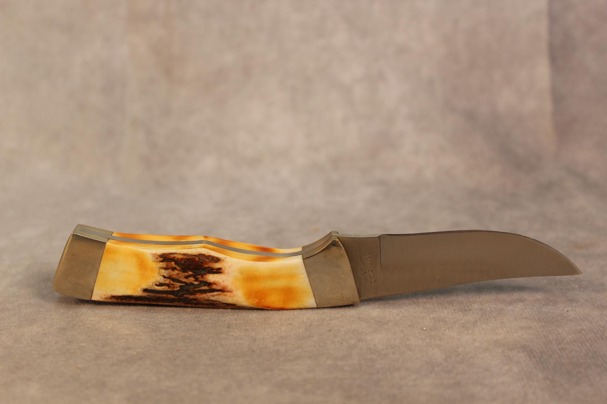 BEAR AND SONS SKINNER STAG HANDLE 6.5"