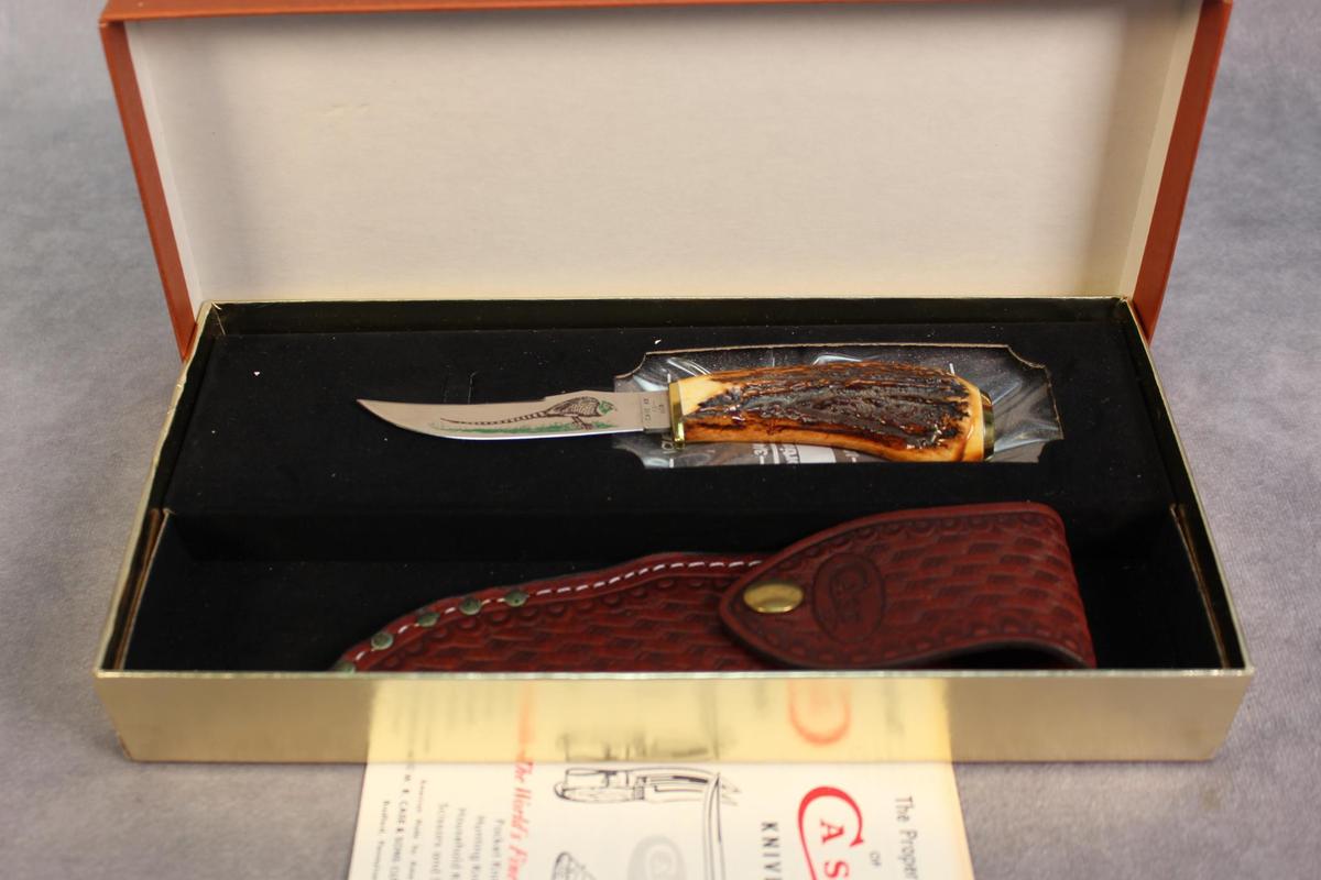 1984 CASE STAG PHEASANT FIXED BLADE STAG GIFT SET