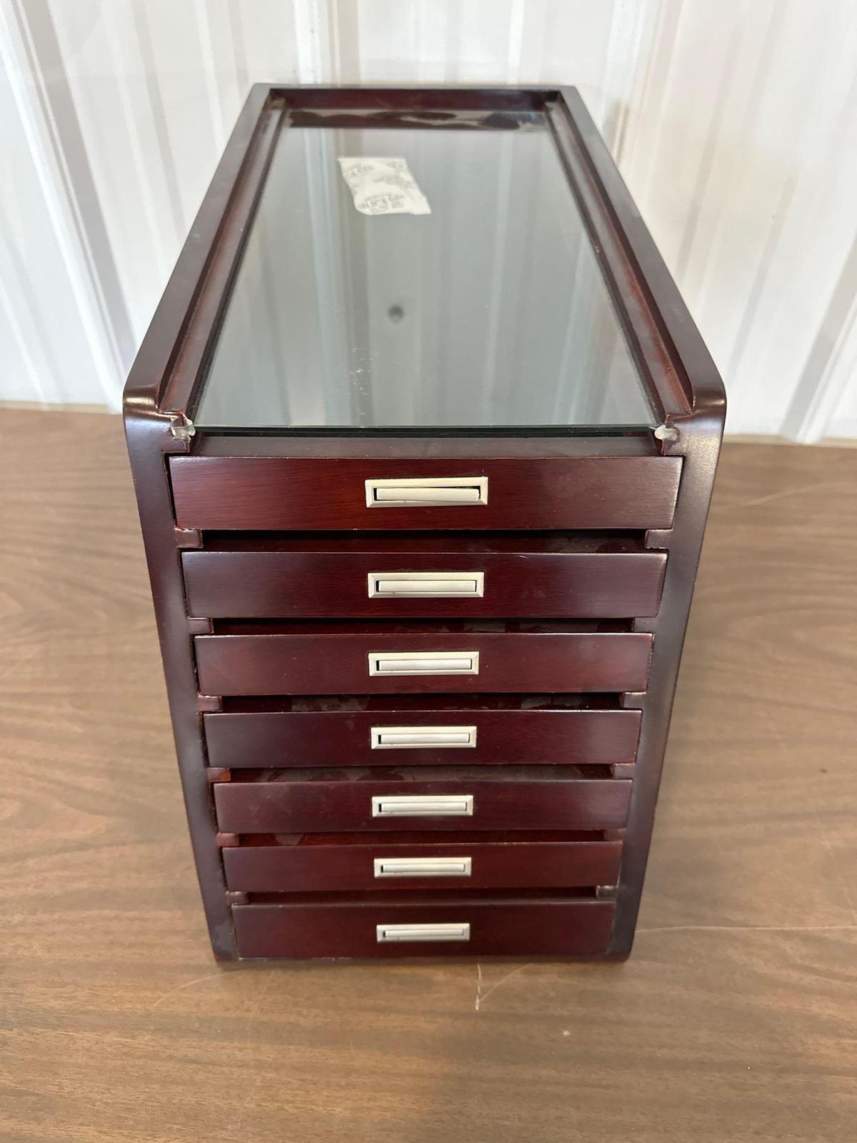 TABLE TOP CHEST FOR KNIVES ETC.