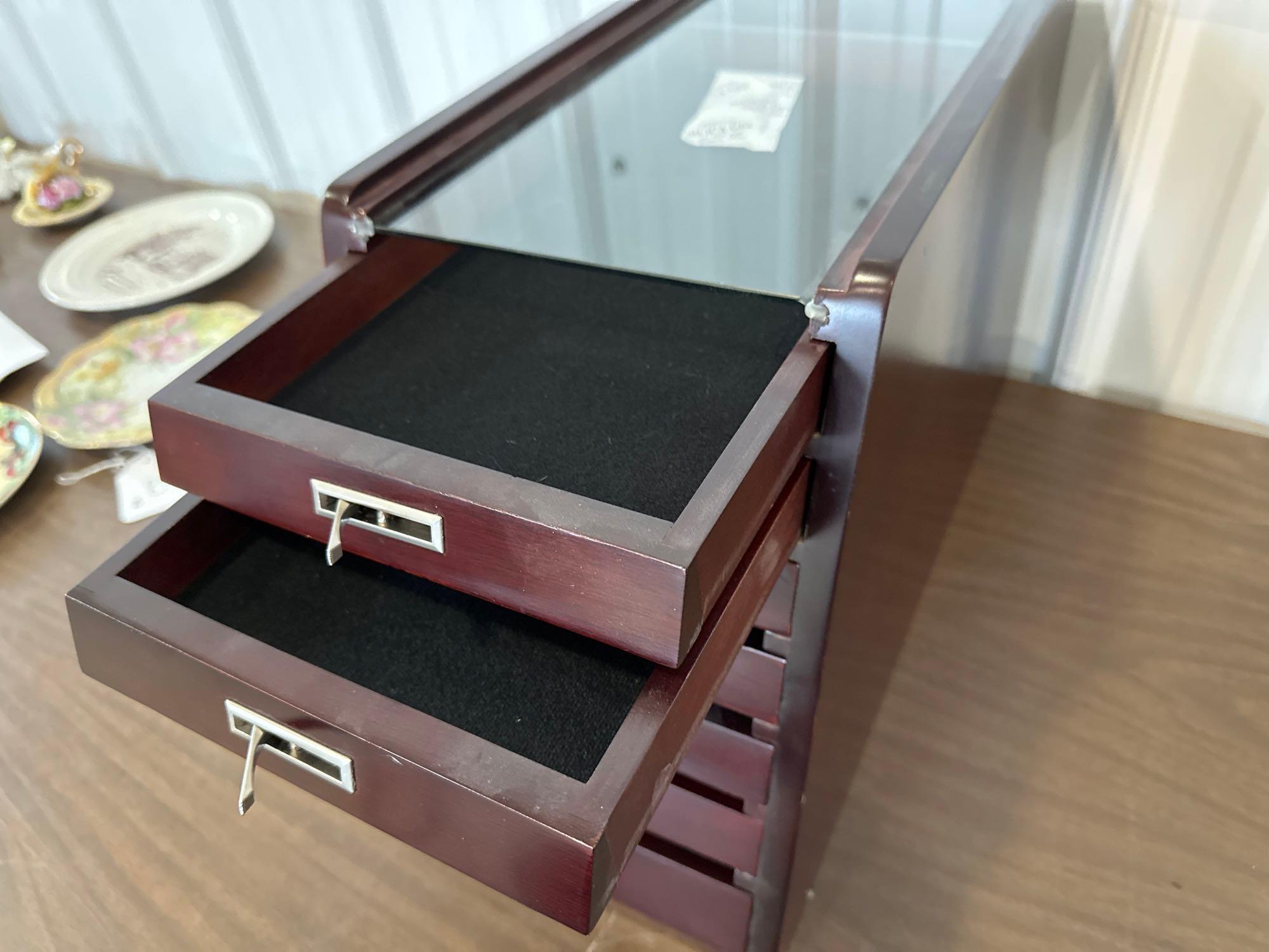 TABLE TOP CHEST FOR KNIVES ETC.