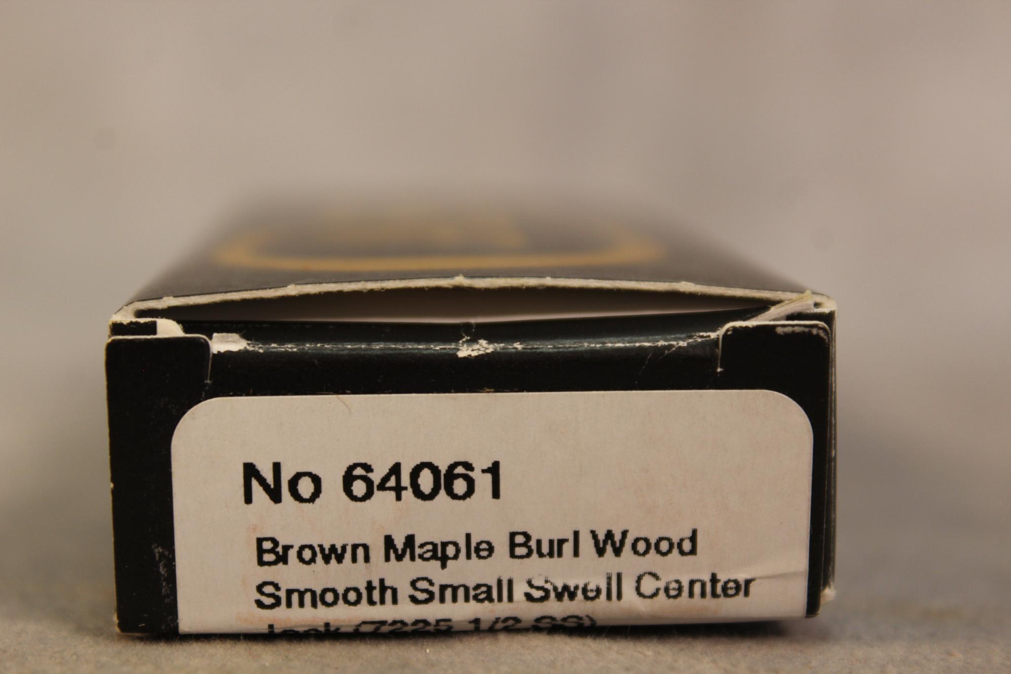 2022 CASE BRN MAPLE BURLED WOOD JACK 7225 1/2 SS