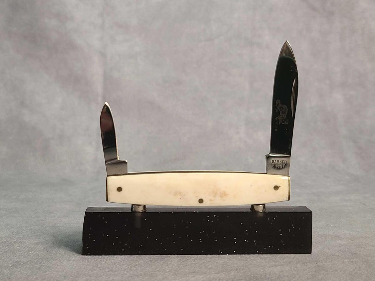 PARKER FROST MINI 2 BLADE FOLDER BONE HANDLE