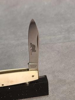 PARKER FROST MINI 2 BLADE FOLDER BONE HANDLE