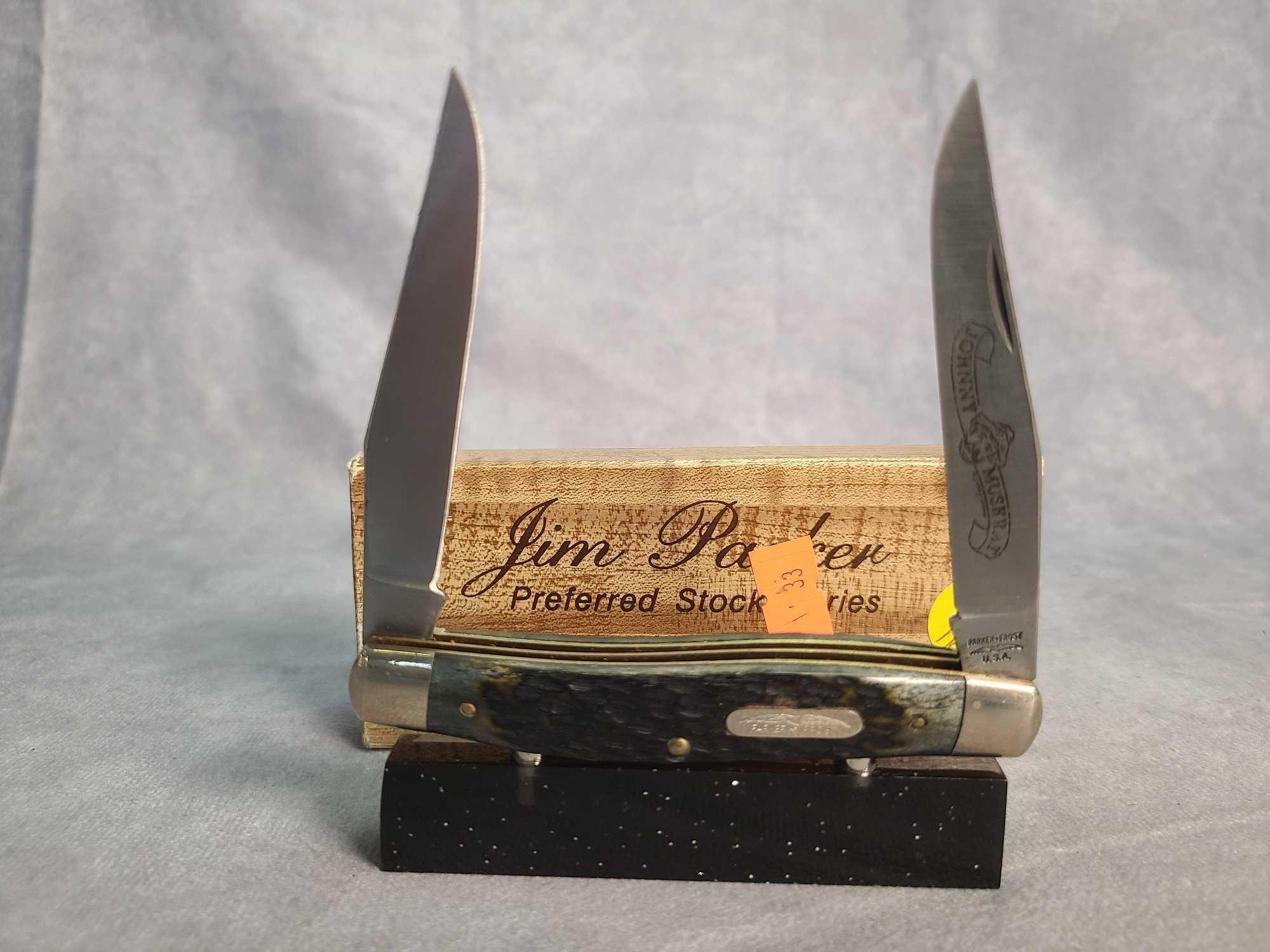 PARKER FROST "JOHNNY MUSKRAT" BONE STAG