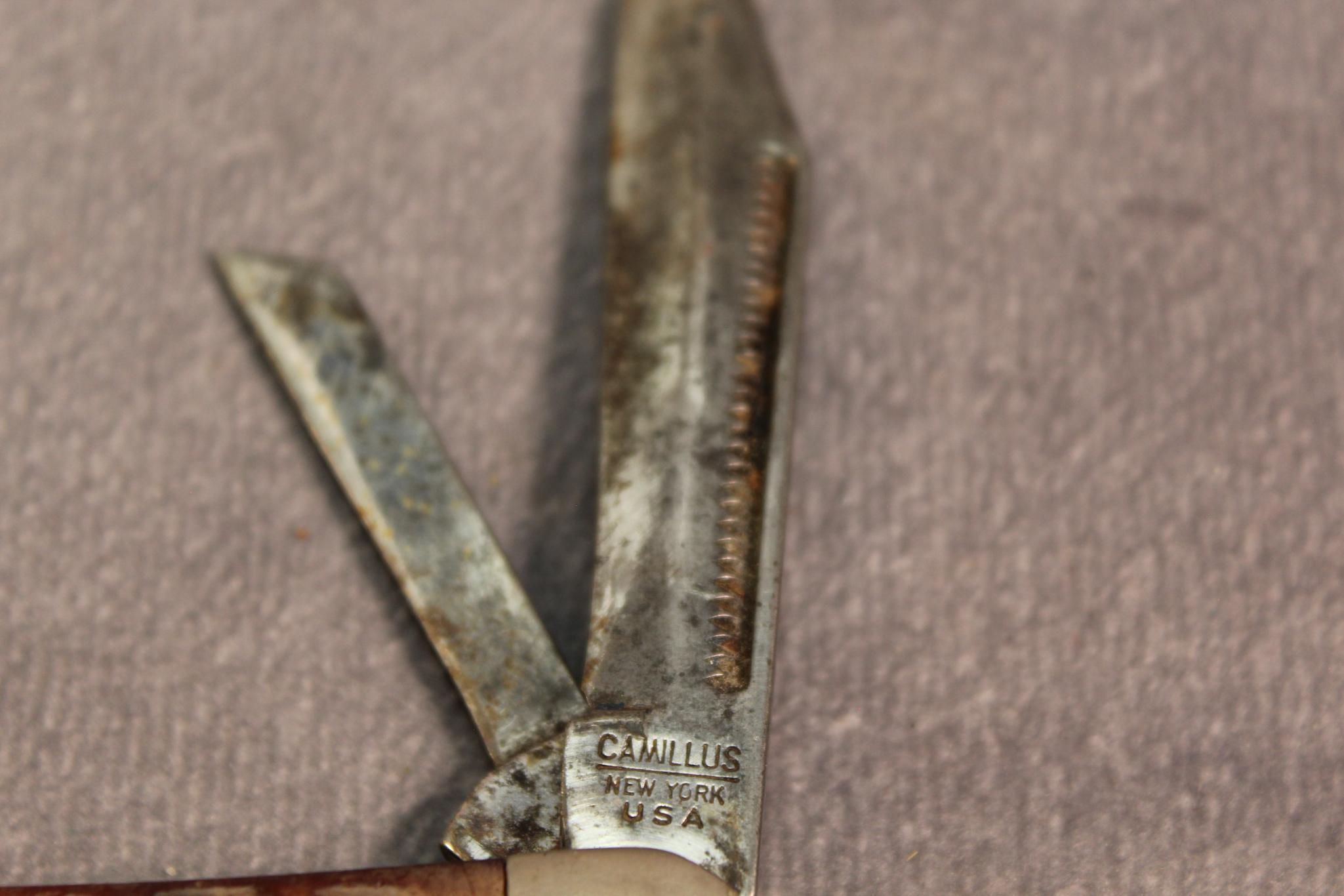 ASSORTED KNIVES. CAMILLUS, WESTERN, QUEEN, OLD TIMER