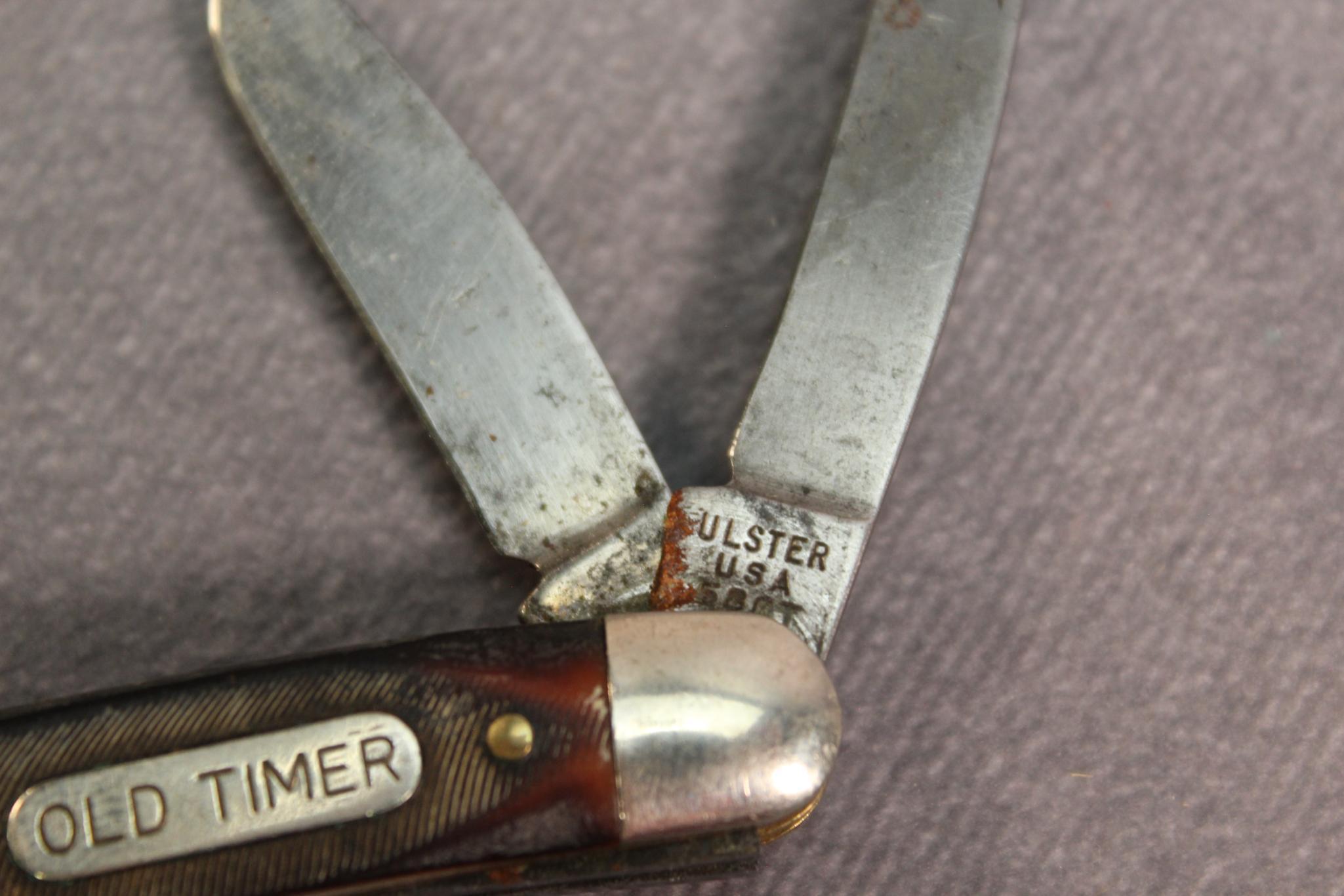 ASSORTED KNIVES. CAMILLUS, WESTERN, QUEEN, OLD TIMER