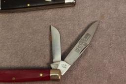 ASSORTED KNIVES. CAMILLUS, WESTERN, QUEEN, OLD TIMER