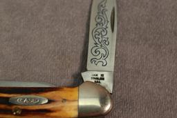 1977 CASE BLUE SCROLL STAG CANOE 52131