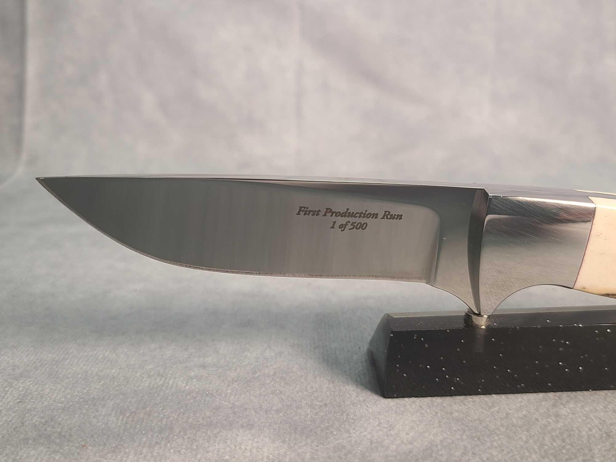 SHRADE D'HOLDER STAG HANDLE FIXED BLADE 215 OF 1,000