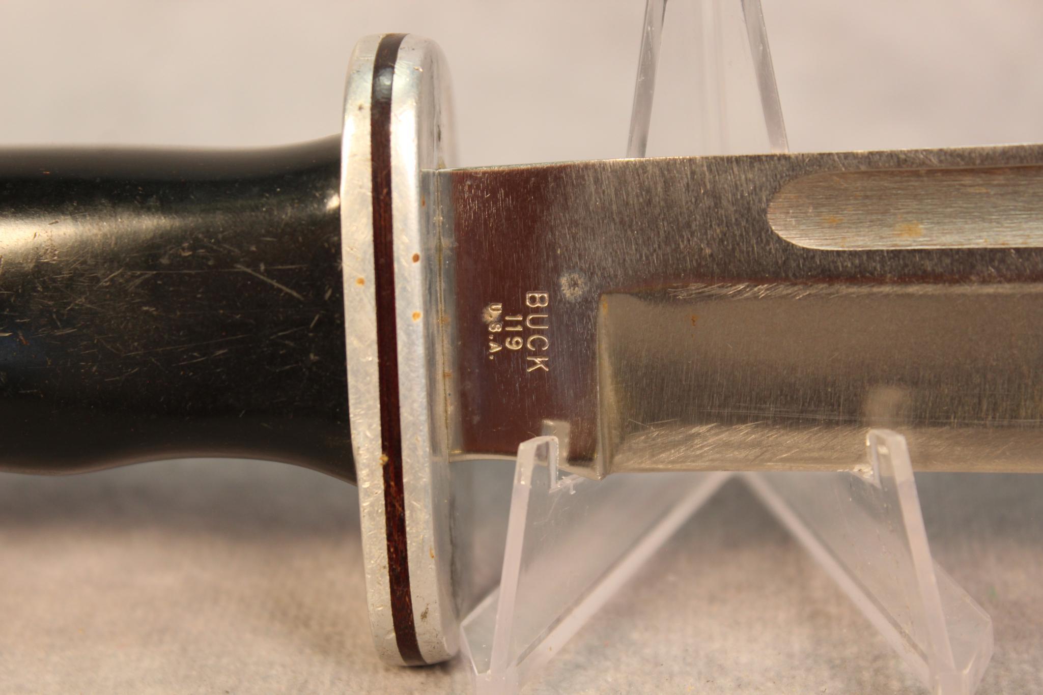 BUCK SHEATH KNIFE NO. 119 70'S