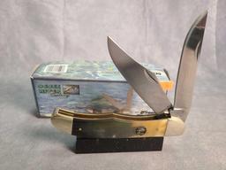 OCOEE RIVER FOLDING KNIFE  OX HORN HANDLES