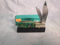 HEN AND ROOSTER MICHAEL PRATER 163-MP/GJJ CUSTOM KNIFE W/COA