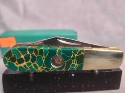 HEN AND ROOSTER MICHAEL PRATER 163-MP/GJJ CUSTOM KNIFE W/COA