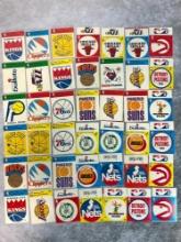 1976-78 Fleer Basketball 42 Sticker Lot