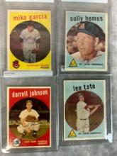 1959 Topps Basaeball 4 Card Hi-Number Lot - #516, 527, 533, 544