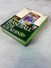 1986 Fleer Baseball Star Sticker Unopened Box