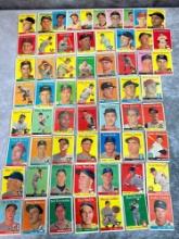 1958 Topps Baseball 60 Card Lot - Lower Grade VG+ or -