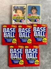 (7) 1983 Fleer Baseball Wax Packs