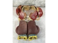 Hutch 525 Child's Boxing Gloves and JC Higgins 2481 Child's Shoulder Pads