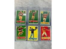 (61) 1956 Topps Football Cards w/ Stars, Rookies and SP