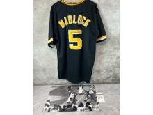 Bill Maddlock signed jersey & Bill Mazeroski 16X20 signed action photo, JSA & Beckett