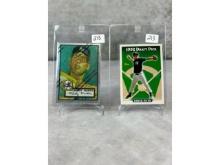 1993 Topps Derek Jeter-RC & 1996 Topps Chrome Mickey Mantle