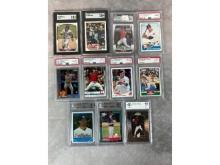 Cleveland Indians modern lot of (11) Rookies PSA, Beckett, SGC, CGC