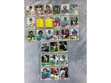 1975 Topps Football Lot- 35 cards-  Hofers Include - (2) Staubach, Renfro, Blanda, Jones