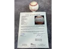 Willie Mays signed MLB baseball, full letter JSA