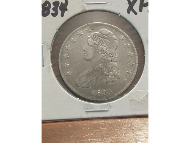 1834 BUST HALF XF