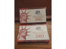 2002,2003 SILVER U.S. PROOF SETS