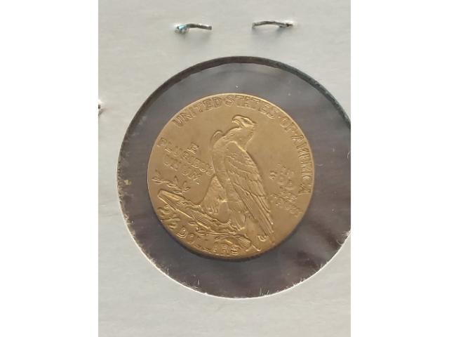 1913 $2.50 INDIAN HEAD GOLD PIECE AU