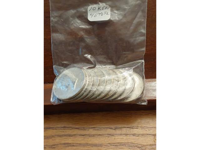 LOT OF 10-40% SILVER KENNEDY HALVES