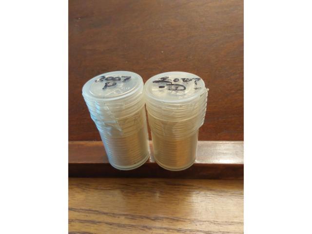 ROLLS OF 2007P AND 2007D SACAGAWEA DOLLARS BU