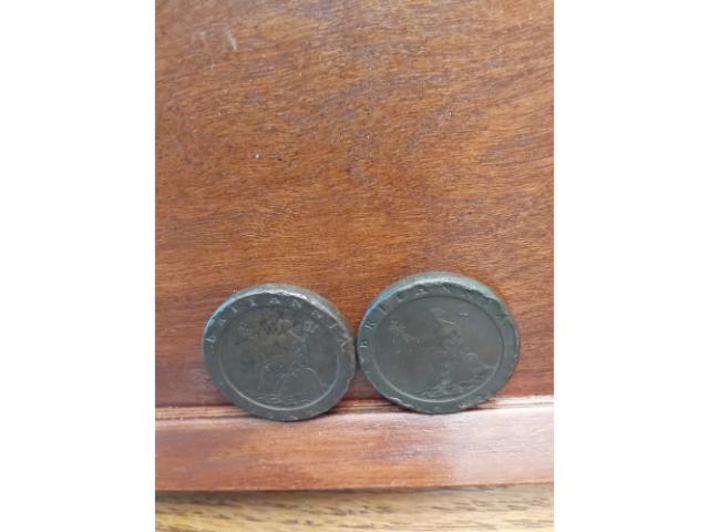 LOT OF 2-1797 GREAT BRITAIN LARGE COPPER COINS