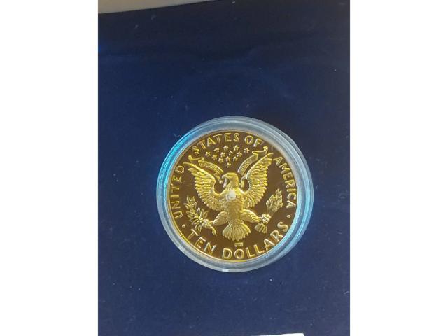 1984D U.S. OLYMPIC $10. GOLD COMMEMORATIVE IN HOLDER PF