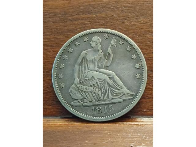 1845O SEATED HALF EITHER ALTERED 4 OR MINT ERROR