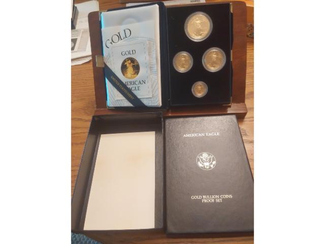 1996 U.S. GOLD EAGLE 4-COIN SET IN HOLDER PF