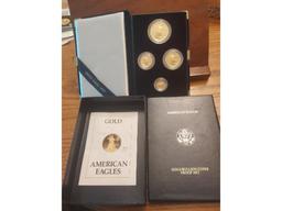 1989 U.S. GOLD EAGLES 4-COIN SET IN HOLDER PF