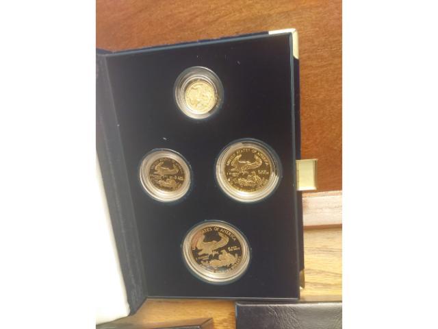 1989 U.S. GOLD EAGLES 4-COIN SET IN HOLDER PF