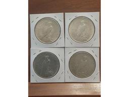 2-1922,1923,1926S PEACE DOLLARS XF-UNC