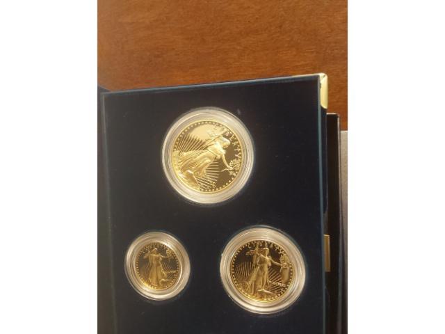 1990 U.S. GOLD EAGLES 4-COIN SET IN HOLDER PF