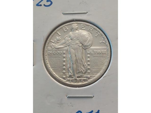 1925 STANDING LIBERTY QUARTER AU