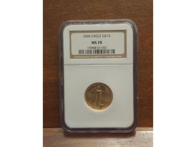 2006 1/4TH. OZ. GOLD EAGLE NGC MS70