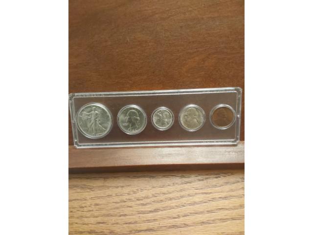 1944 YEAR SET 5-COINS ALL UNC BU