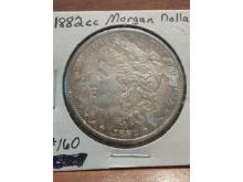 1882CC MORGAN DOLLAR BU TONING