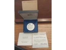 1975 BARBADOS $10. STERLING SILVER COIN PF