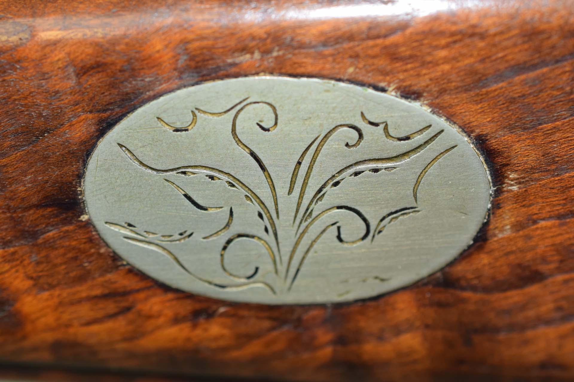 Nathan Jarvis  Full stock percussiuon muzzleloader  Cal Aprox. .38  36”/.95” Oct. Barrel  Harrison C